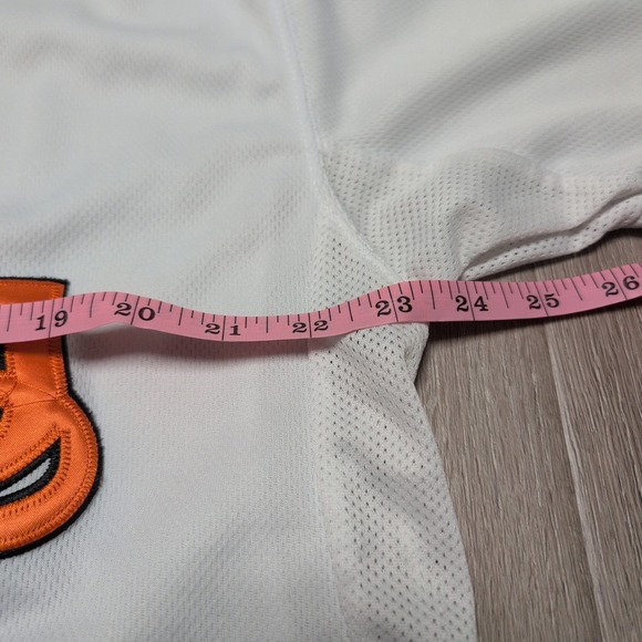 Majestic Baltimore Orioles Davis #19 MLB Baseball Jersey Mens 48 XL White Orange - Picture 5 of 6